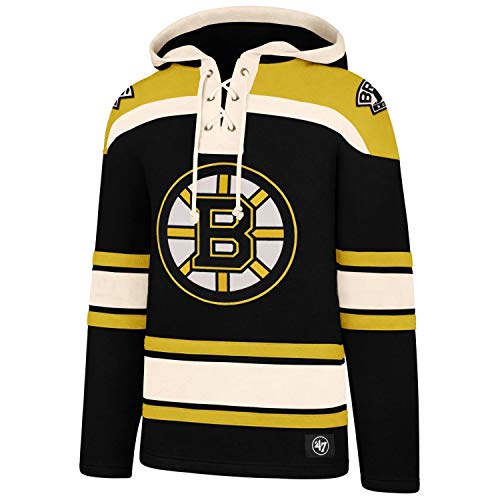 47 NHL Lacer Hoody Sweater Boston Bruins Kaputzenpullover Superior Hood (Groß) von 47