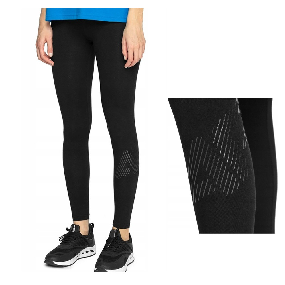 4F - Damen Baumwoll Leggins Sport-Leggings Sporthose, schwarz von 4F