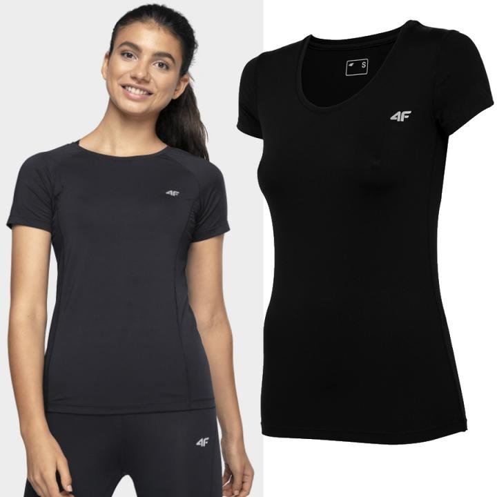 4F - Damen Fitness T-Shirt - schwarz von 4F