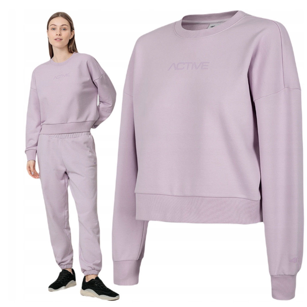 4F - Damen Sweatpullover - Sport Pullover, rosa von 4F