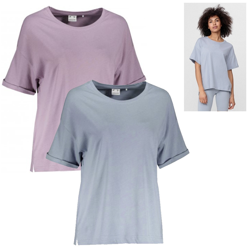 4F - Damen T-Shirt Baumwolle legeres Shirt von 4F