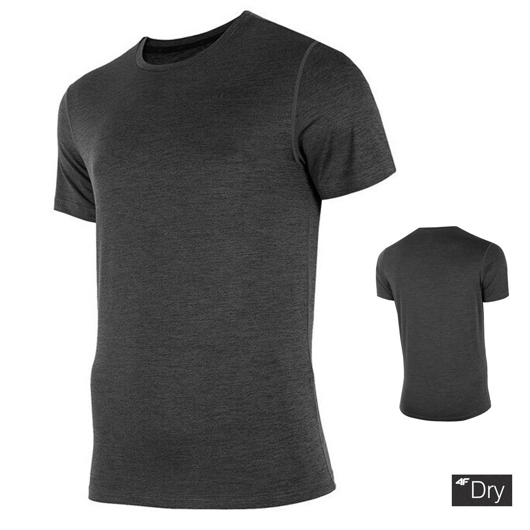 4F Dry - Herren Sport T-Shirt, melange grau von 4F