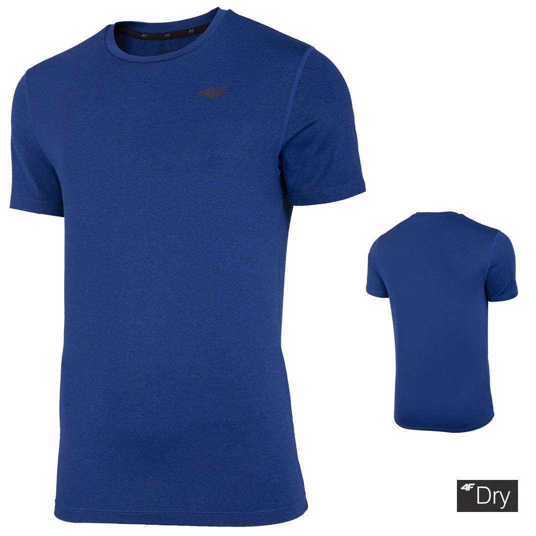 4F Dry - Herren Sport T-Shirt, melange navy von 4F