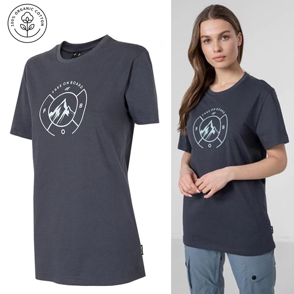 4F FOB - Damen T-Shirt, aus Bio Baumwolle von 4F
