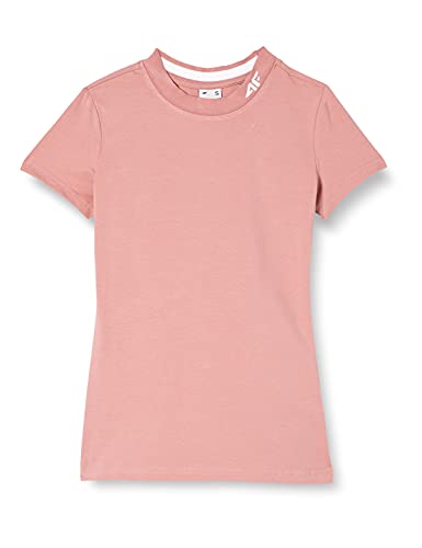 4F Girls H4L20-TSD013-53S T-Shirt, Rosa, Small von 4F
