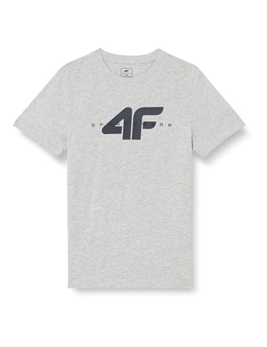 4F Kind Tshirt M0796 Kurzarm Shirt, Cold Light Grey Melange, von 4F