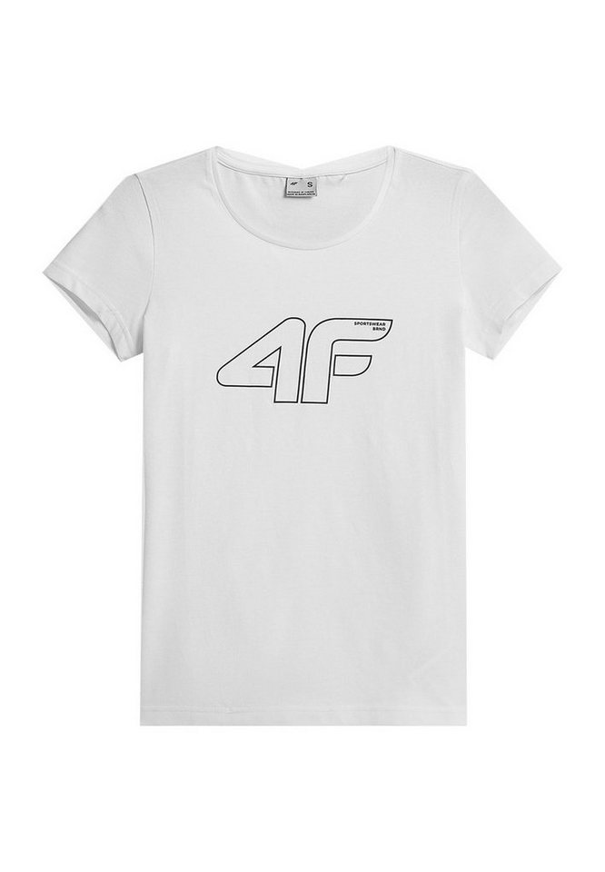 4F Laufshirt 4F Damen Baumwoll T-Shirt mit Aufdruck H4Z21-TSD02 von 4F