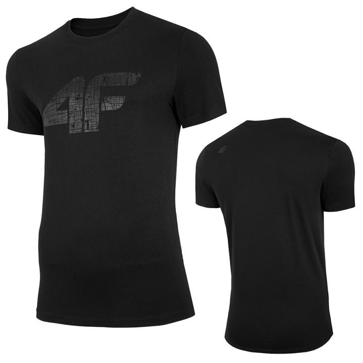 4F -  Logo - Herren T-Shirt Baumwolle - schwarz von 4F