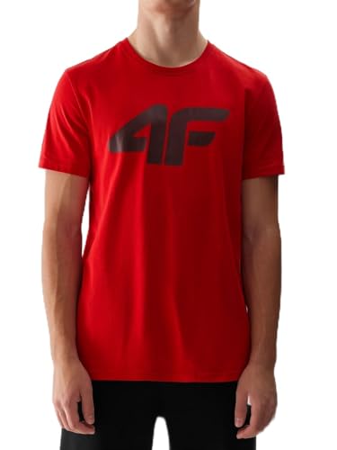 4F M1155 T -Shirt für Männer | Rote Farbe | M von 4F