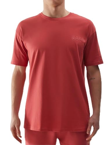 4F M1286 T -Shirt für Männer | Orangefarbene Farbe | L von 4F