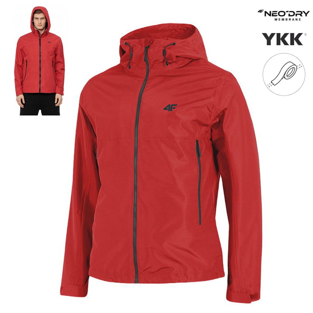 4F - NeoDry 5000 - Herren Outdoor Regenjacke Jacke, rot von 4F