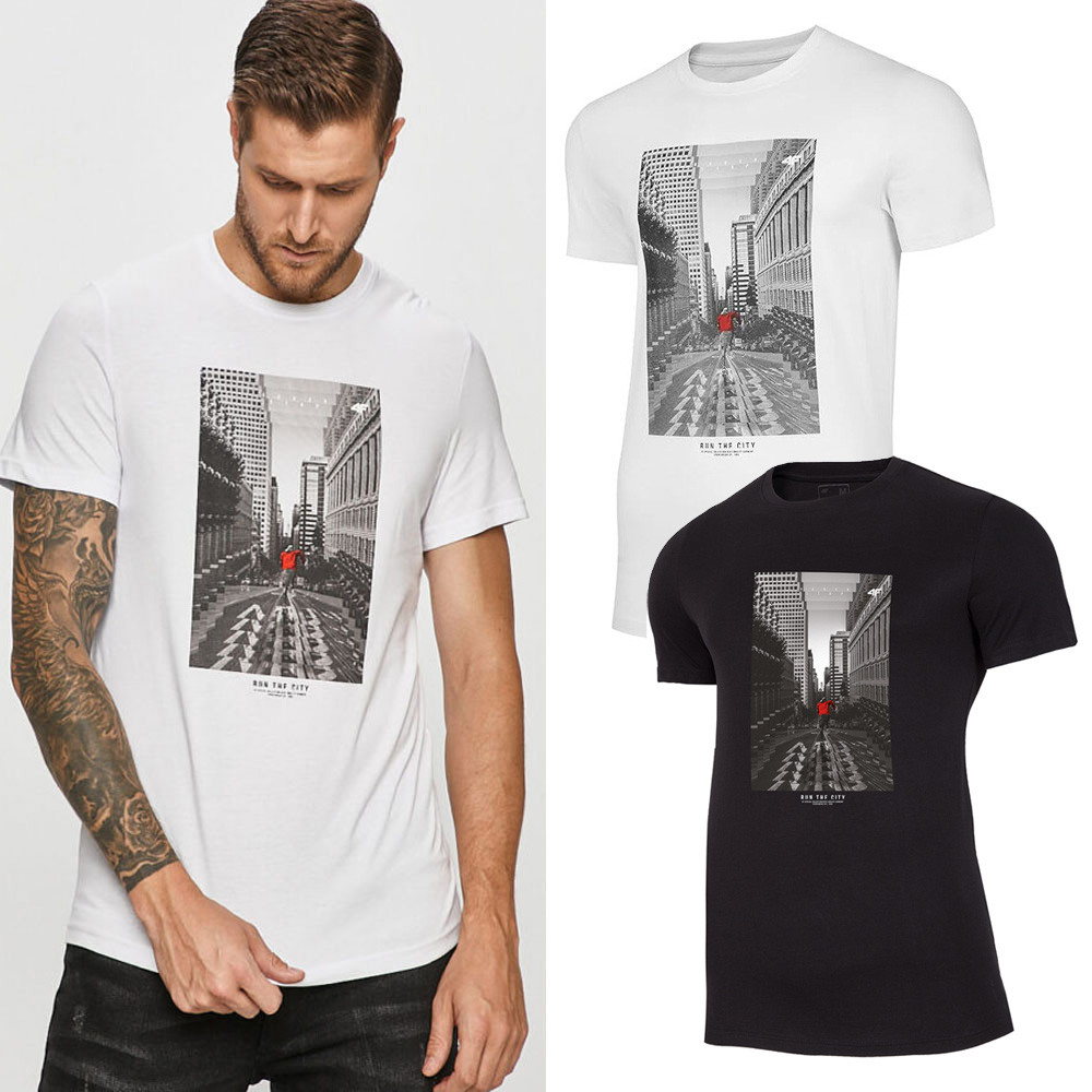 4F Sport - Run the City-  Herren T-Shirt aus Baumwolle von 4F