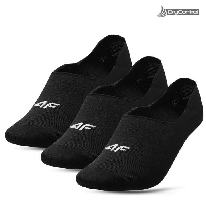 DRYTEX - 3er Pack Damen Sneakersocken - Freizeitsocken - schwarz von 4F