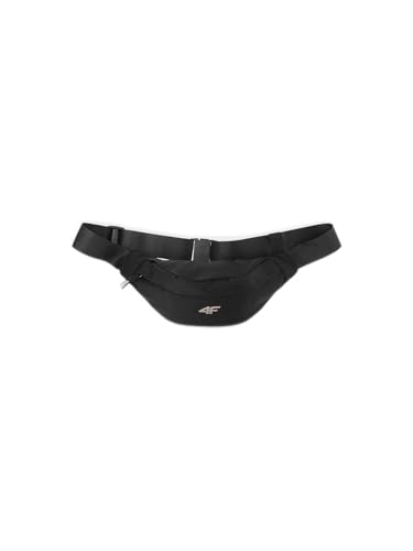 Waist Bag U051 4F Deep Black Unisex Erwachsene Einheitsgröße, Tiefschwarz, Única, LÄSSIG von 4F