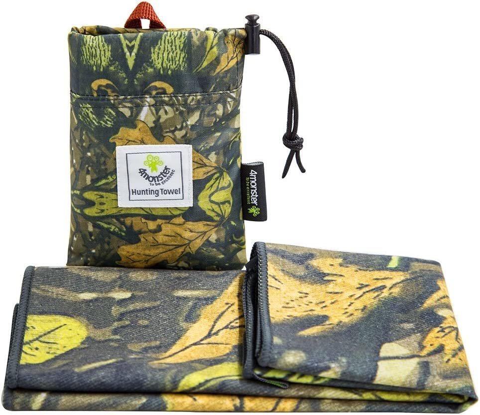 4Monster Handtücher Outdoor Handtuch mit Camouflage Muster, Mikrofaser, Größe 30 x 80 cm, 80% Polyester, 20% Polyamid, besonders geeignet für Jagd, Fotografie und Camping von 4Monster