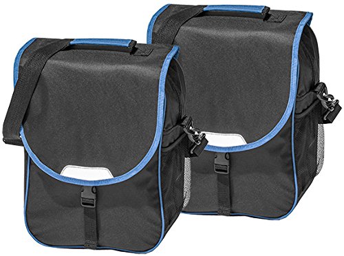 4Uniq Fahrradtasche Gepäckträger Tasche 2er Set Verschiedene Versionen (schwarz/blau) von 4uniq