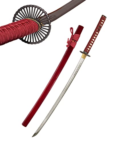 Selten Katana Schwert Gravierte Klinge Scharf Echt Zum Training Metall Stahl 1045 Samurai 100% Handarbeit nur für Erwachsene - 18 Jahre erforderlich DS044 von 57 SPECIAL REPLICAS