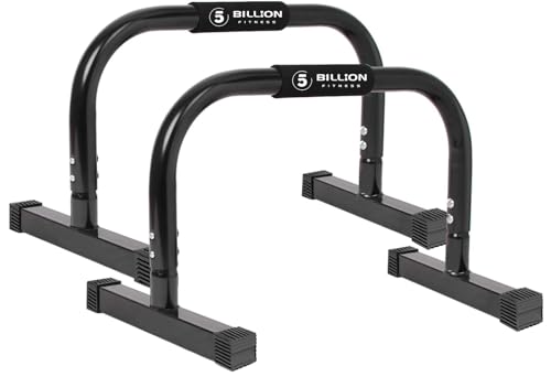 5BILLION FITNESS Parallettes, Liegestützgriffe, Dip Barren, Push Up Handles, Calisthenics Equipment für Bodyweight Training, Home Fitnessraum Übung von 5BILLION FITNESS