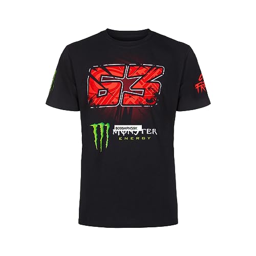 63 T-Shirt BAGNAIA - Monster DUALLine,Mann,Schwarz,S von Valentino Rossi