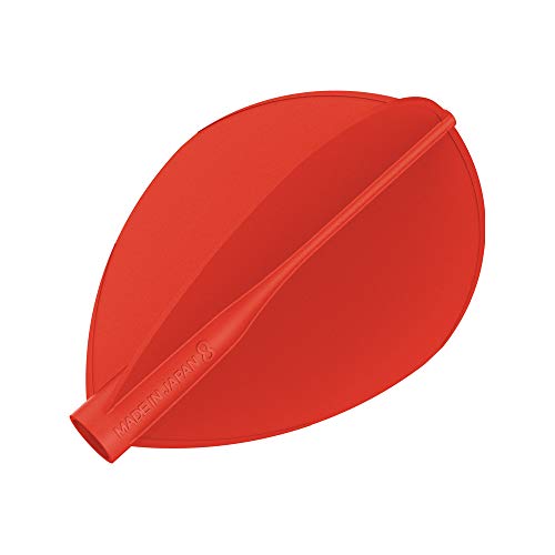 8 Flight Rote Teardrop Shape Pro Dart Flights für Dartpfeile von Target Darts