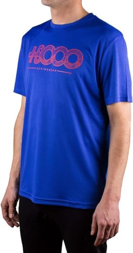 +8000 T-Shirt Walk 20 V – Herren-T-Shirt XXL Intensives Blau von +8000