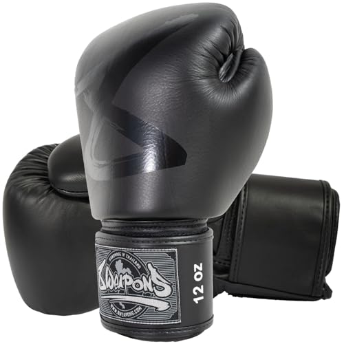 8 Weapons Boxhandschuhe, Big 8 Premium, schwarz-matt (10 Oz) von 8WeAPONS