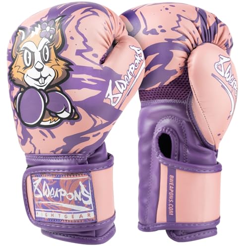 8 Weapons Boxhandschuhe Kinder, Jenny, Pink, Boxhandschuhe für Training und Wettkampf, Kunstleder, Perfekte Dämpfung für optimalen Schutz, Handschuhe für Muay Thai, K1, Boxen, MMA und Kickboxen, 8 Oz 8 Weapons Boxhandschuhe Kinder, Jenny, Pink, Boxhandschuhe für Training und Wettkampf, Kunstleder, Perfekte Dämpfung für optimalen Schutz, Handschuhe für Muay Thai, K1, Boxen, MMA und Kickboxen, 8 Oz von 8WeAPONS