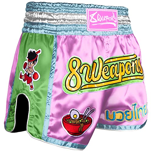 8 Weapons Muay Thai Shorts, Yummy, pink (L) von 8WeAPONS