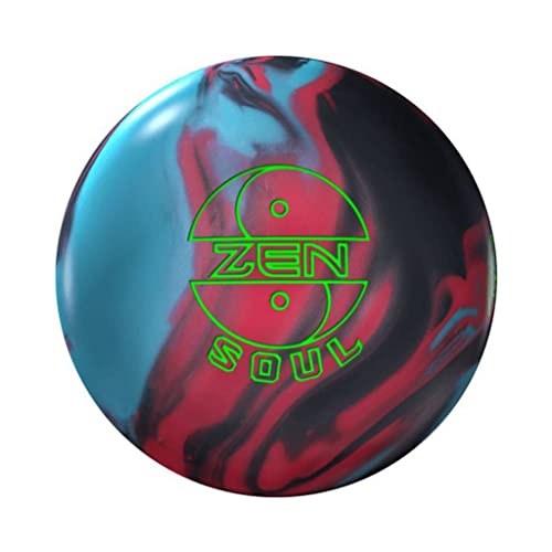 900 Global Unisex-Erwachsene Zen Soul 5,9 kg Bowlingkugel, Schwarz/Blau/Rot, 13lbs von 900 Global
