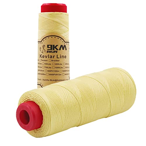 9KM DWLIFE Kite String professionelle Kevlar geflochtene Seil (152~ 305m) Hohe Stärke (18 ~ 181kg) Angelhilfe Linie Camping Wandern Survival Seil Outdoor (0,4 mm-1,1 mm) von 9KM DWLIFE