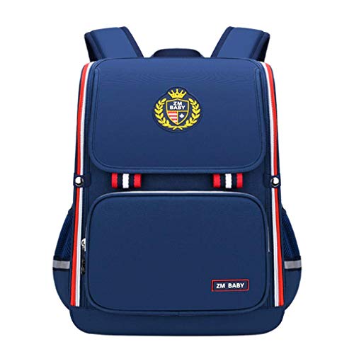 Kinder-Rucksack im Prinzessinnen-Stil, für Grundschule, Studenten, Schulranzen für Mädchen, Preppy Schultasche Blau blau Large von A/N