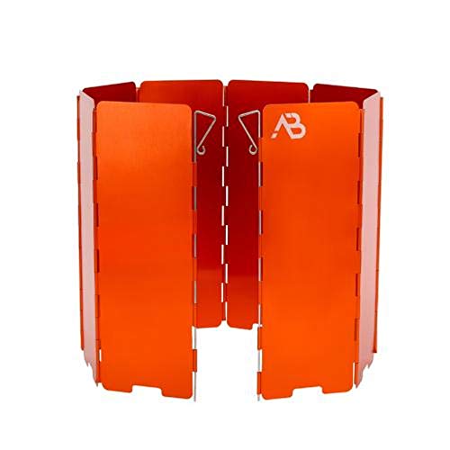 A.Blöchl Faltbarer Windschutz mit 8 Lamellen (Orange/24 x 68 cm) von AB