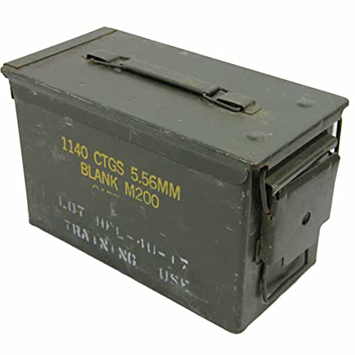 A.Blöchl Originale gebrauchte Munitionskiste der U.S. Army für 300 Patronen Kaliber 7,62 Metallkiste Mun-Kiste Behälter Metallbox von A.Blöchl
