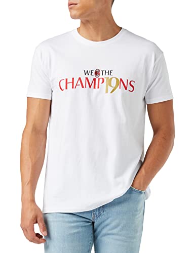 A.C. Milan Milan, Official Product, We The Champion 2022, Unisex T-Shirt, Weiß, XXL von AC Milan