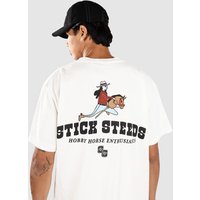 A.LAB Stick Steeds Boxy T-Shirt white von A.LAB