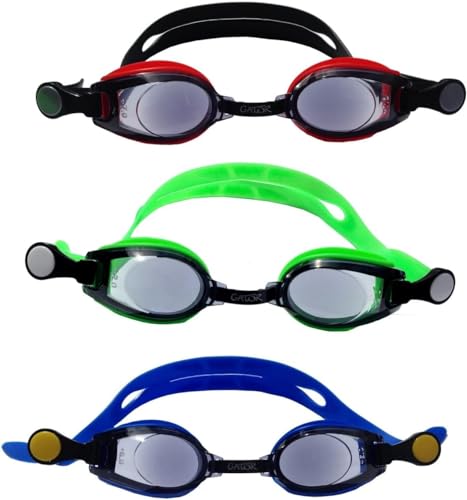 A.P.P. Handels GmbH & co. KG Gator Optische Schwimmbrille für Kinder mit getönten Gläsern, Korrekturglas je Auge sowie Brillenfarbe frei wählbar von A.P.P. Handels GmbH & co. KG