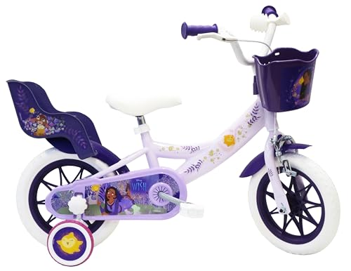 A.T.L.A.S. Mädchen Kinderfahrrad 12 Zoll Wish, Asha und der Gute Stern Von Disney, Ausgestattet mit 1 Bremse kinderfahrradmädchen12, Violine von A.T.L.A.S.