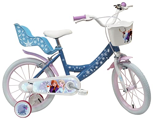 A.T.L.A.S. Mädchen Mädchenfahrrad Fahrrad 16 Zoll Kinder Eiskönigin/Frozen, blau/weiß, 16'' von A.T.L.A.S.