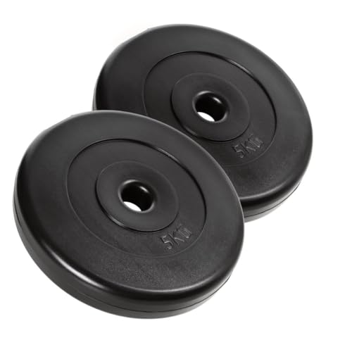 A2Z SPORT® 5kg Hantelscheiben 30mm / 31 mm (2x5kg) Hantelscheiben 10kg Set - Hantelscheiben 5kg Scheiben - Bumper Plates Gewichte 5 kg von A2Z SPORT