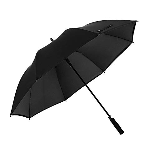 AAGYJ 150cm Golfschirm Starker winddichter halbautomatischer Langer Regenschirm Großer Geschäftsschirm für Männer und Frauen, Sonnenschirm Sonnenschirm,Schwarz von AAGYJ