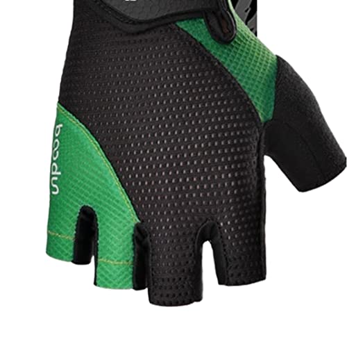Outdoor Road Mountain Radfahren Handschuhe Outdoor Sport Fahrrad Handschuhe Halbfinger Handschuhe (Color : Green, Size : L) von AAROMA