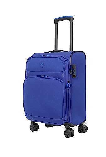 ABISTAB Weichschalenkoffer 4 Rollen Blue-Violet Business Koffer Reisekoffer Handgepäck 19 mit Dehnfalte TSA Schloss Breeze II, erweiterbar von ABISTAB