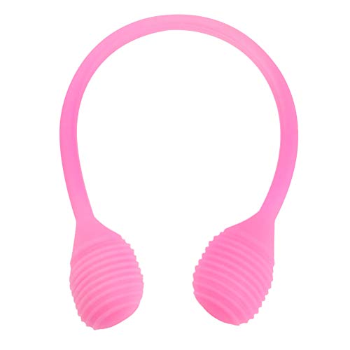 ABOOFAN 1 x Silikon-Federtrainer, hochelastisches Zugseil, Ein-Wort, Hand- und Muskelentwickler, Fitness-Expander für Frauen, Yoga, Verwendung (Pink) von ABOOFAN