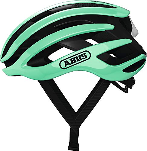 ABUS Rennradhelm AirBreaker - High-End Fahrradhelm für den professionellen Radsport - für Jugendliche und Erwachsene - Helm für Damen und Herren - Türkis, Größe L von ABUS