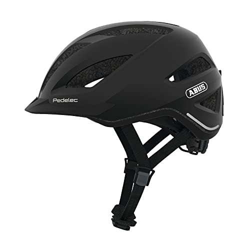 ABUS City-Helm Pedelec 1.1 - Fahrradhelm mit Rücklicht für den Stadtverkehr - für Damen und Herren - Schwarz, Größe M​ von ABUS