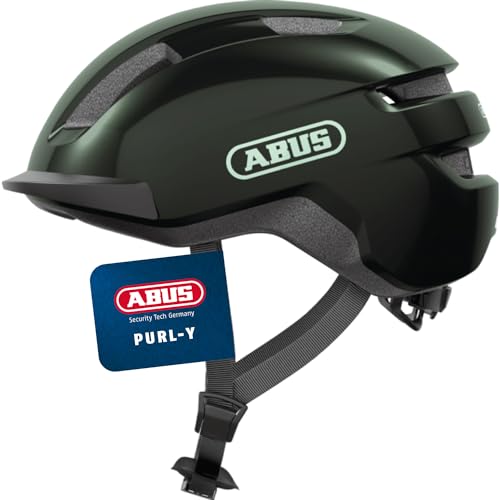 ABUS Fahrradhelm PURL-Y – geeignet für E-Bike und S-Pedelec – stylisher NTA-Schutzhelm für Erwachsene und Jugendliche – Grün, Größe S von ABUS