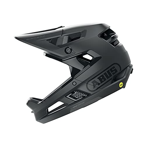 ABUS Fullface-Helm AirDrop MIPS QUIN – MTB: Downhill, Freeride und Enduro – Mountainbike-Helm mit Sturzerkennung und optimierter Belüftung- für Erwachsene, Schwarz, Größe L/XL von ABUS