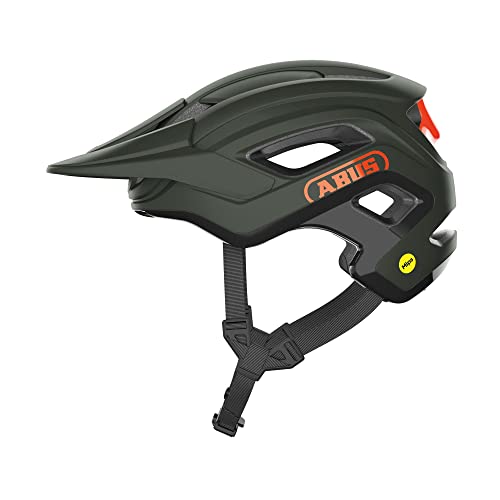 ABUS MTB-Helm Cliffhanger MIPS - Fahrradhelm für anspruchsvolle Trails - mit MIPS Aufprallschutz und großen Lüftungsöffnungen - für Damen und Herren - Dunkelgrün, Größe M (54-58 cm) von ABUS