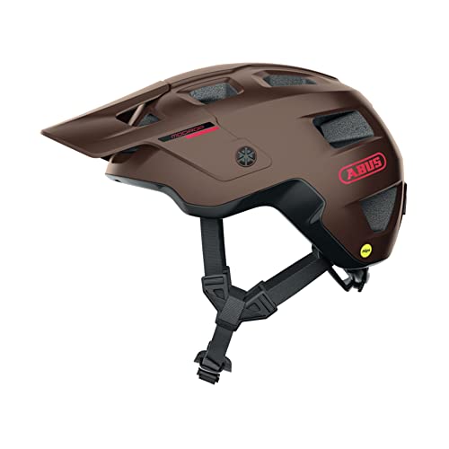 ABUS MTB-Helm MoDrop MIPS - robuster Fahrradhelm mit Aufprallschutz für Mountainbiker - individuelle Passform - Unisex - Kupfer Matt, S von ABUS