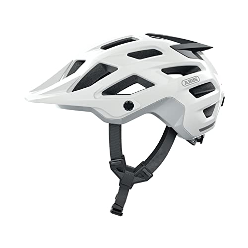 ABUS MTB-Helm Moventor 2.0 - komfortabler Fahrradhelm fürs Gelände - All-Mountain-Helm - für Damen und Herren - Weiß Matt, L von ABUS